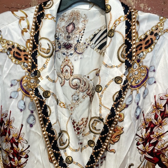 Camilla Double Breasted Silk Jacket in Reign Supreme size small NWT - Picture 7 of 10